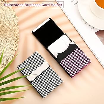 Amazon.com : Woanger 2 Pcs Rhinestone Business Card Holder Amazon.com : Woanger 2 Pcs Rhinestone Business Card Holder